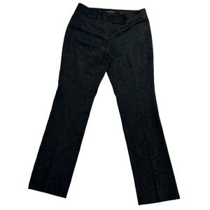 White House Black Market Black Floral Slim Leg Career‎ Holiday Dress Pants 8R